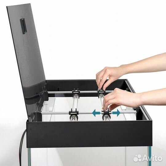 Аквариум opti SET (200 и240л) /черный c LED новый