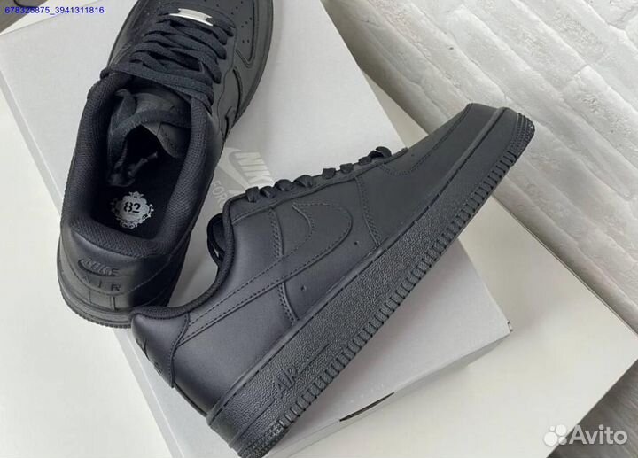 Nike Air Force 1'07 low black оригинал