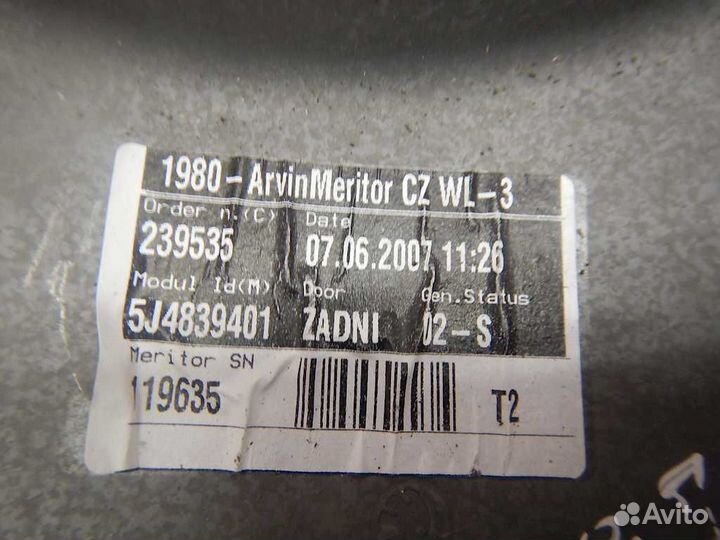 Стеклоподъемник для Skoda Fabia 2 (5J)