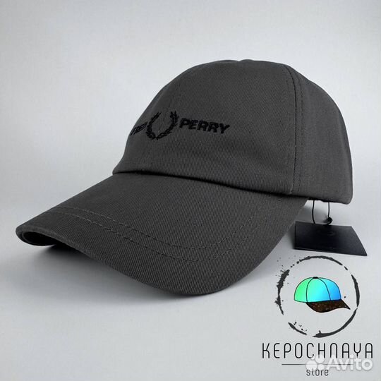 Бейсболка Fred Perry Премиум серая
