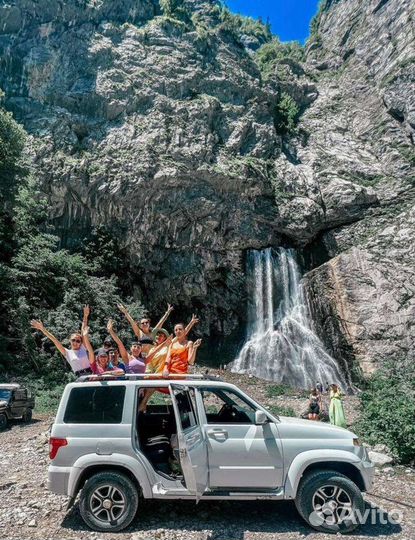 Абхазия экскурсий джип тур гегский водопад о.Рица