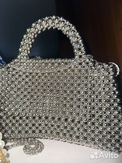 Сумки из акриловых бусин