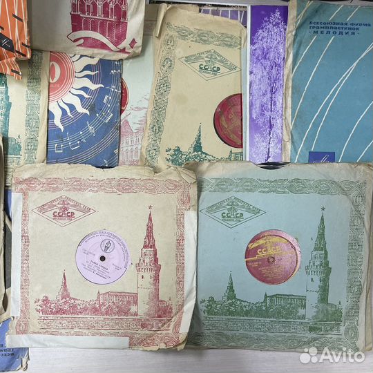 Грампластинки пластинки патефонные 24 шт СССР