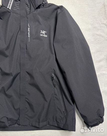 Ветровка arcteryx gore tex черная