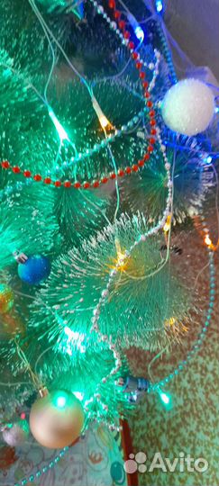 Пышная искусственная елка 2м+шишки+игрушки