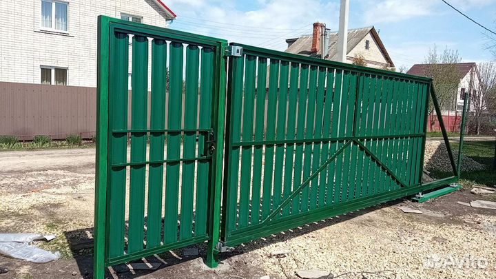 Откатные ворота с установкой монтаж 24-72 часа