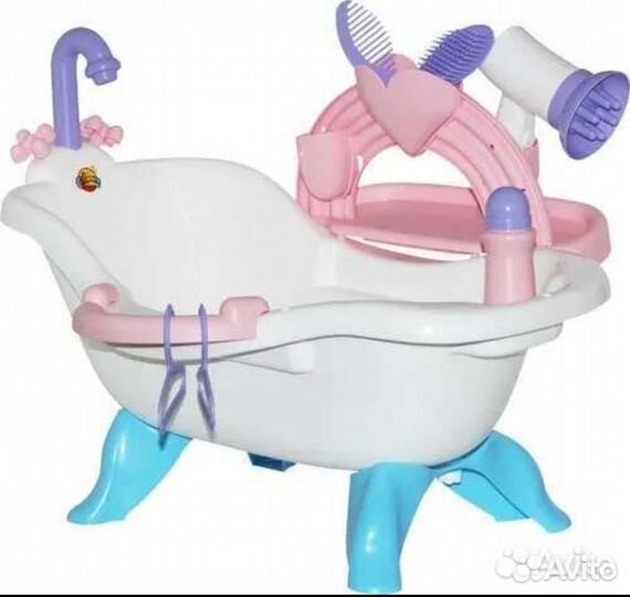 Ванна для купания кукол и набор аксессуаров