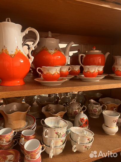 Сервиз чайный, хрусталь