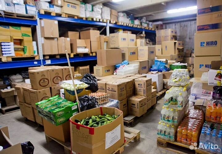 Мясная овощная продукция, фрукты с базы