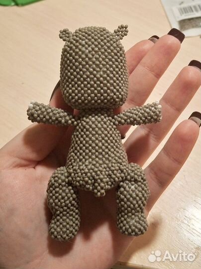 Бегемотик из бисера. Амигуруми. Фигурка