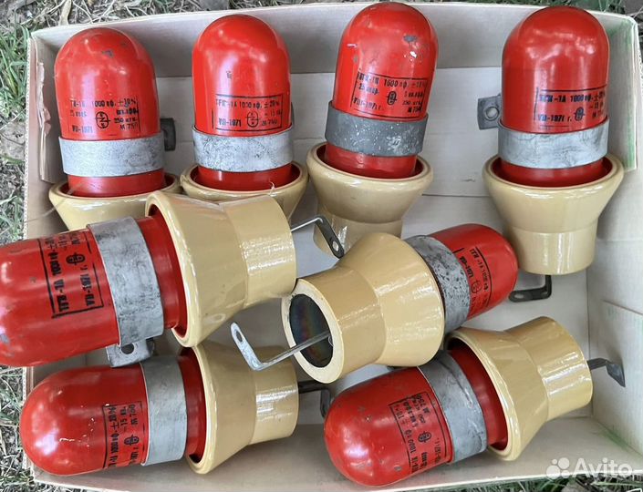 Высоковольтный конденсатор тгк-1К 1000 пф