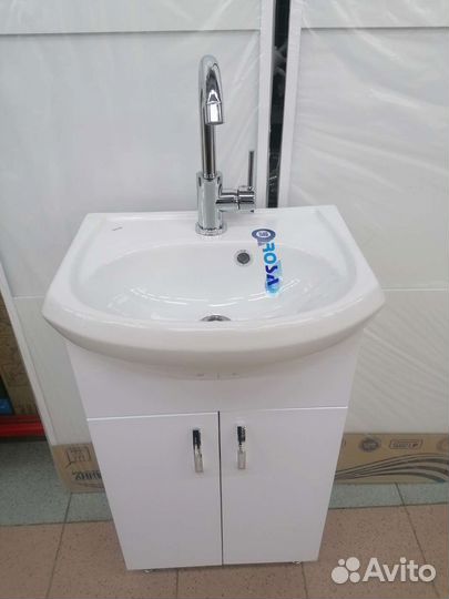 Раковина с тумбой 45 см для ванной комнаты