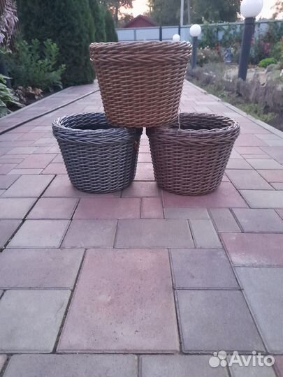 Кашпо из ротанта 12 л
