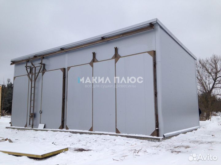 Сушильная камера 60 м3 с теплогенератором увн-250