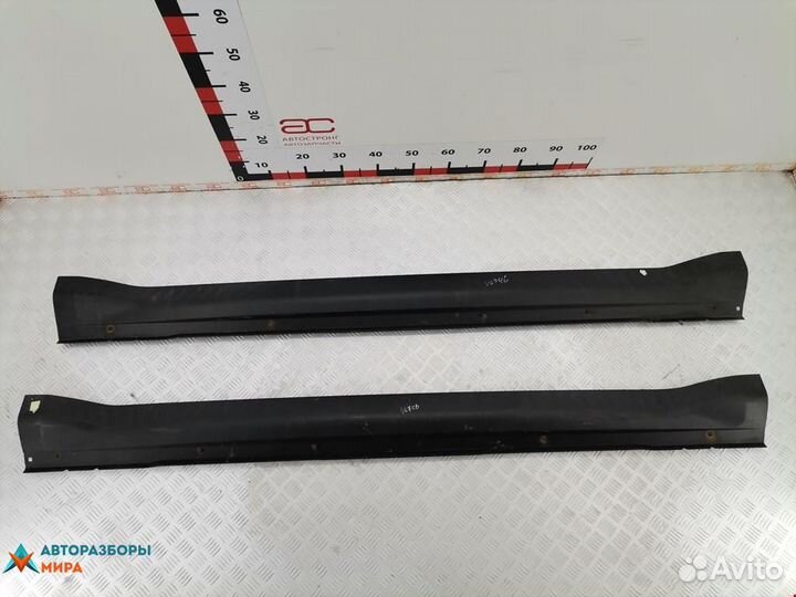 Накладка на порог Mitsubishi Outlander 2006