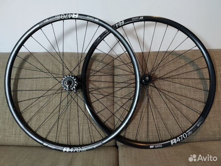 Колеса на фикс DT Swiss R470 и стрепы