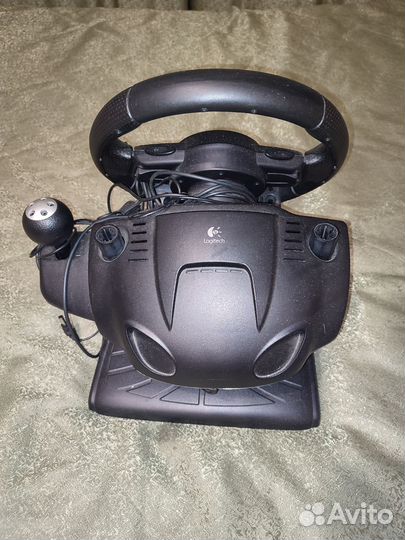 Руль игровой с педалями logitech