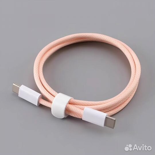Кабель USB type c 1 метр с нейлоновой оплеткой