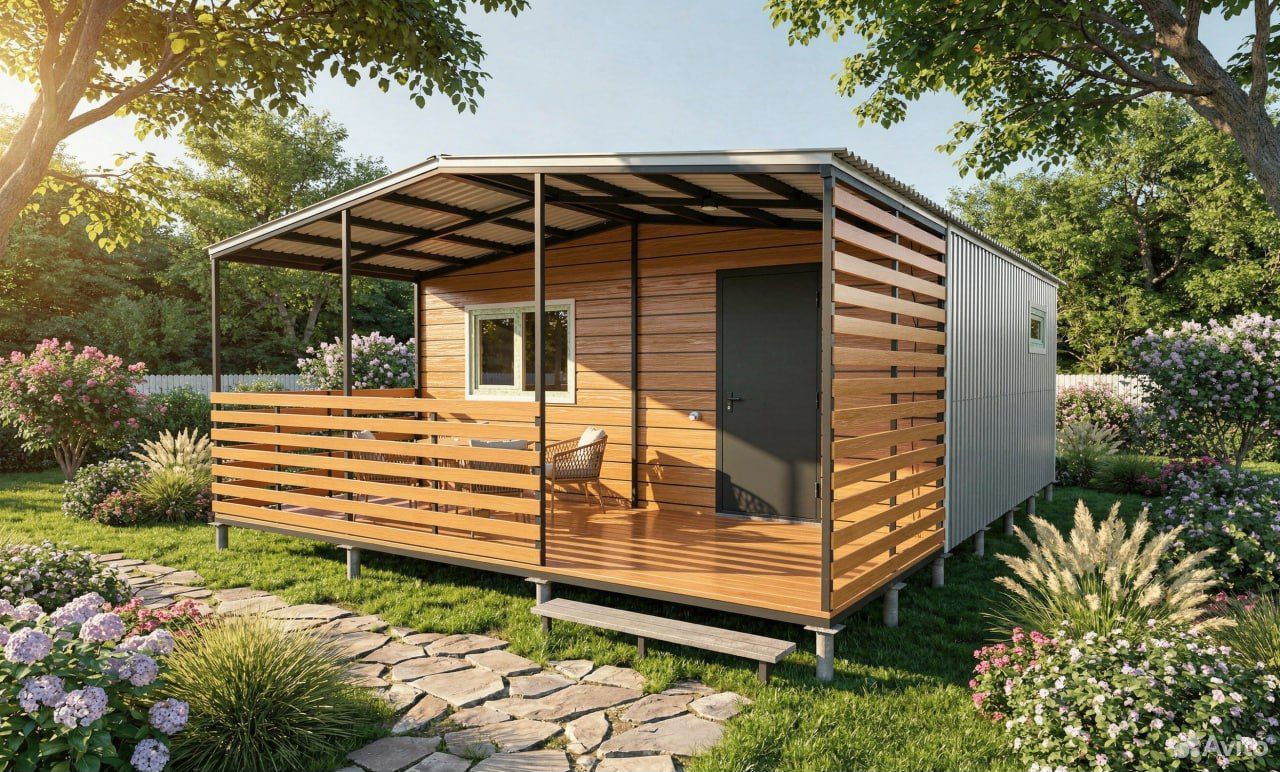 Дачный дом с террасой - Вид 3