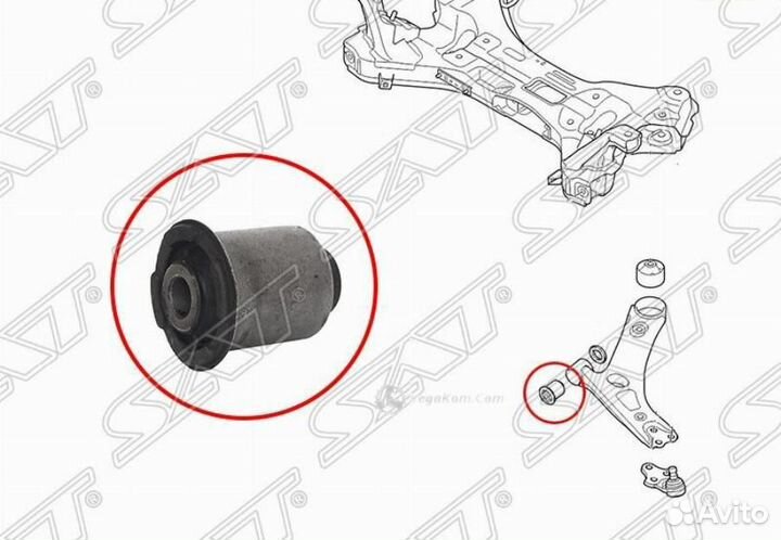 Сайлентблок рычага Hyundai IX35 Tucson 09- ST545512S000