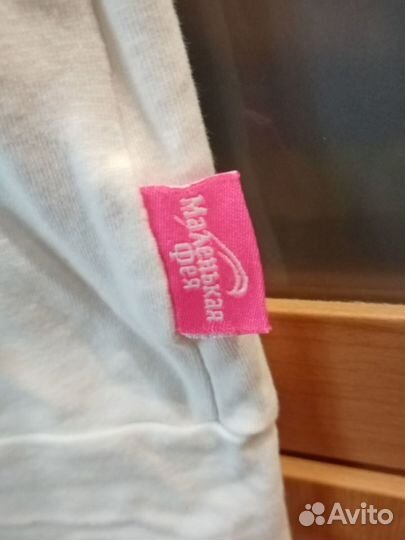 Белая трикотажная блузка Маленькая Фея 140+6