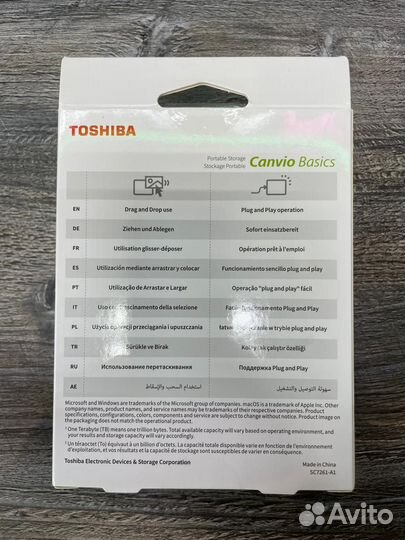 Внешний HDD Toshiba Canvio Basics 4Tb