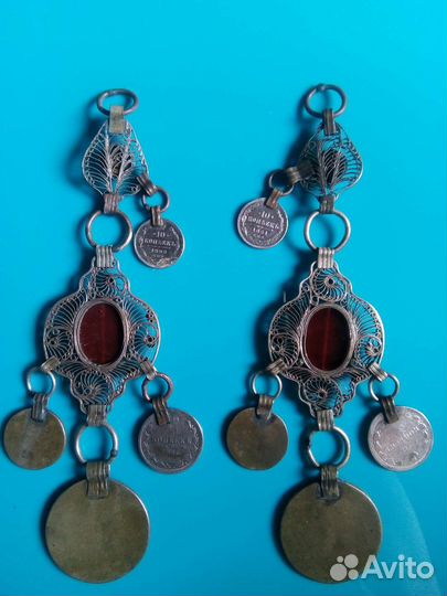 Чулпа чулпы, старинные украшения, ручная работа