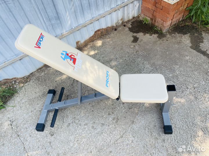 Скамья силовая для жима и пресса профи profi