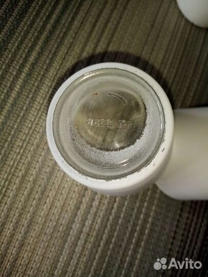 Кашпо белое, стекло с напылением, объем 0,144 л