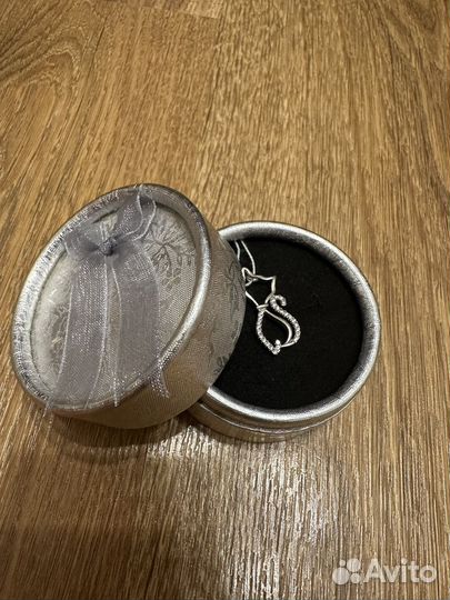 Подвеска кошка серебро 925