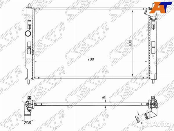 Радиатор peugeot 4008
