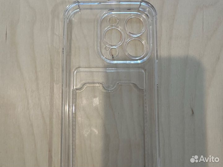 Чехол силиконовый прозрачный на айфон 15 про