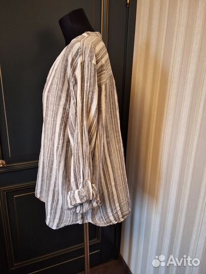 Шикарный блузон лен хлопок Европа р 50-54