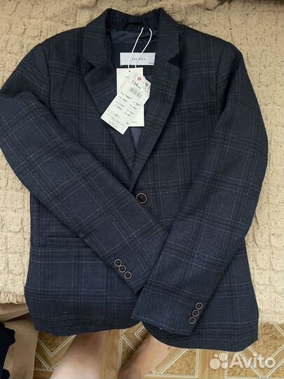 Пиджак детский синий 134