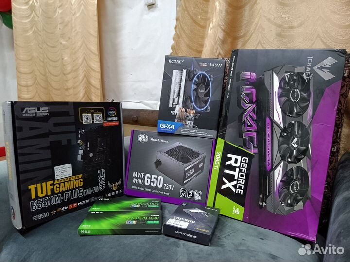 Игровой компьютер на RTX 3060 Ti, Ryzen 5 5600X