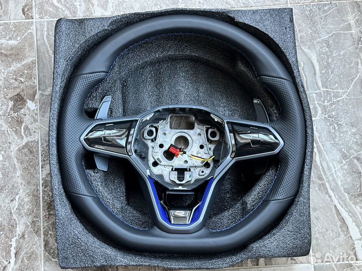Спорт руль VW R сенсор подогрев лепестки