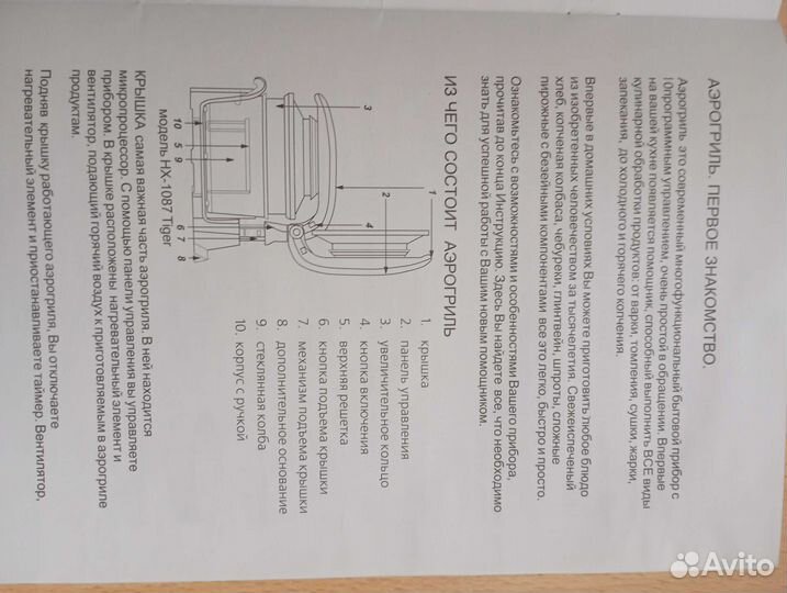 Аэрогриль с электронным управлением
