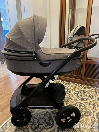 Коляска stokke trailz люлька на шасси