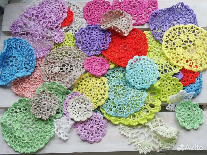 Вязаный декор для скрапбукинга