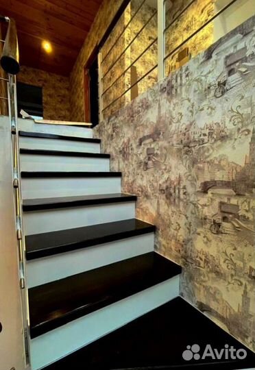 Перила деревянные с установкой