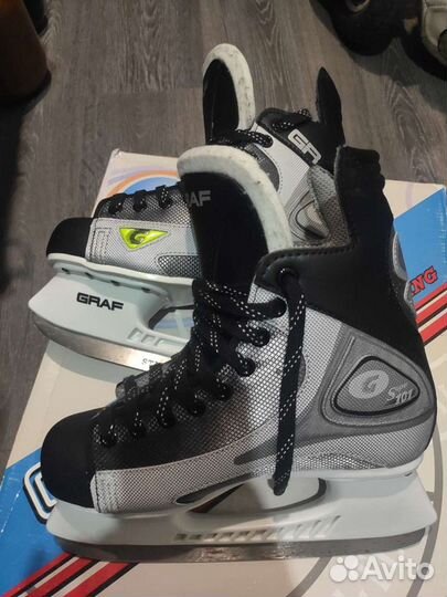 Коньки хоккейные graf р.40