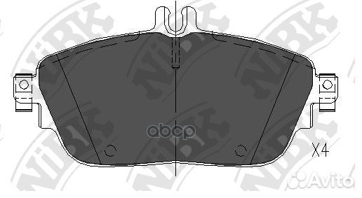 Колодки тормозные дисковые перед PN31009 NiBK