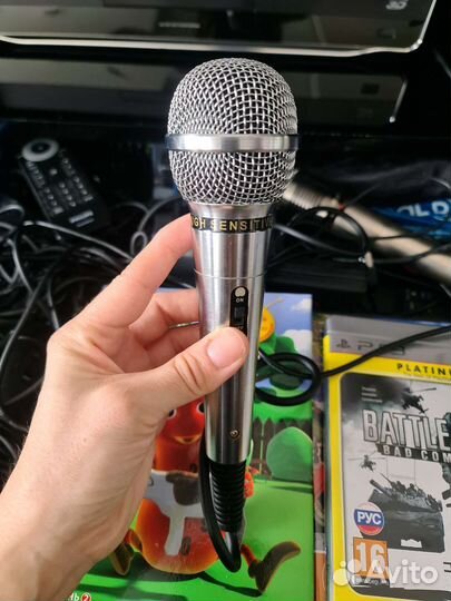 Микрофон для караоке Panasound, High Sensitive, LG