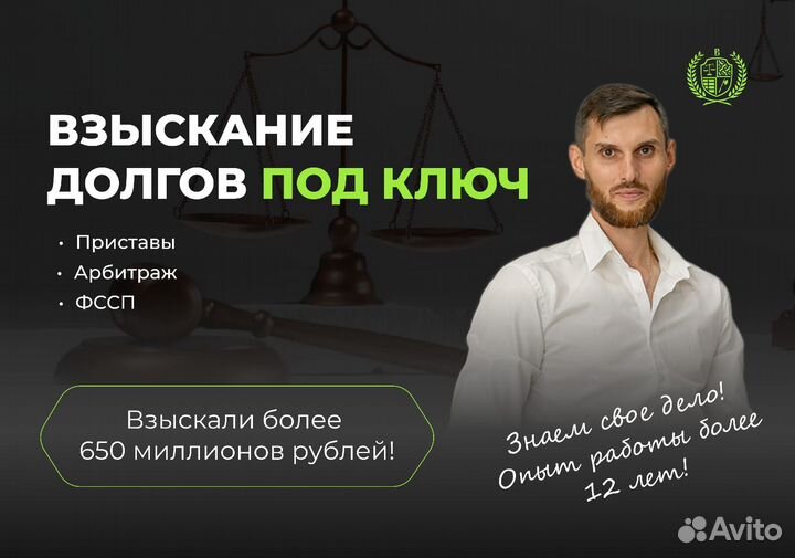 Взыскание долгов, возврат долгов. Арбитраж, фссп