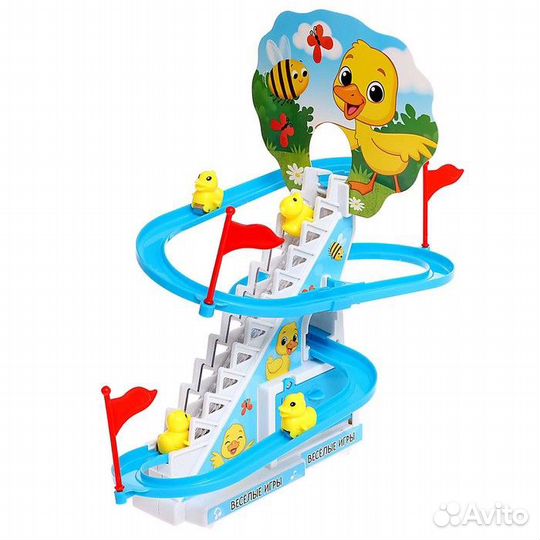 Развивающая игрушка «Уточки на лесенке», световые