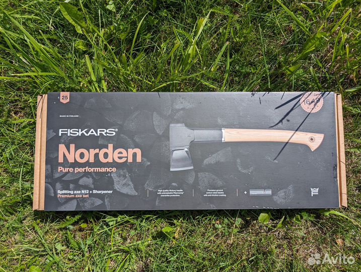 Топор-колун Norden N12 Fiskars + точилка(комплект)