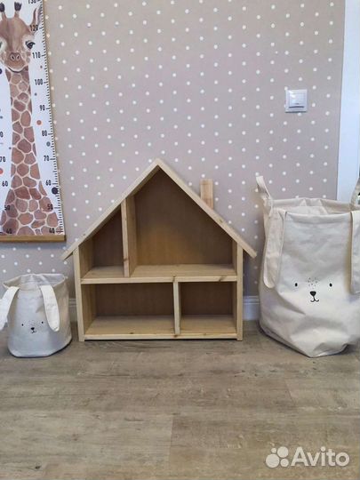 Детский домик. Полочка для детей. Кукол. Книг