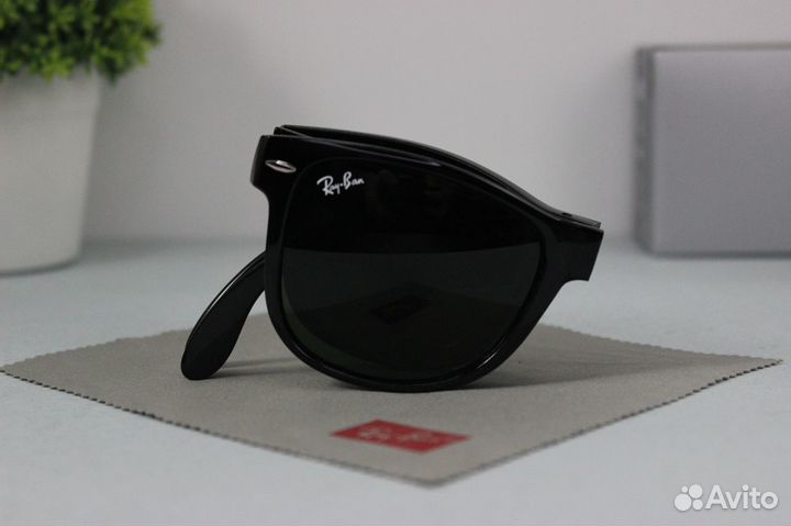 Очки Ray-Ban 4105 Wayfarer Folding Глянец/Зеленое