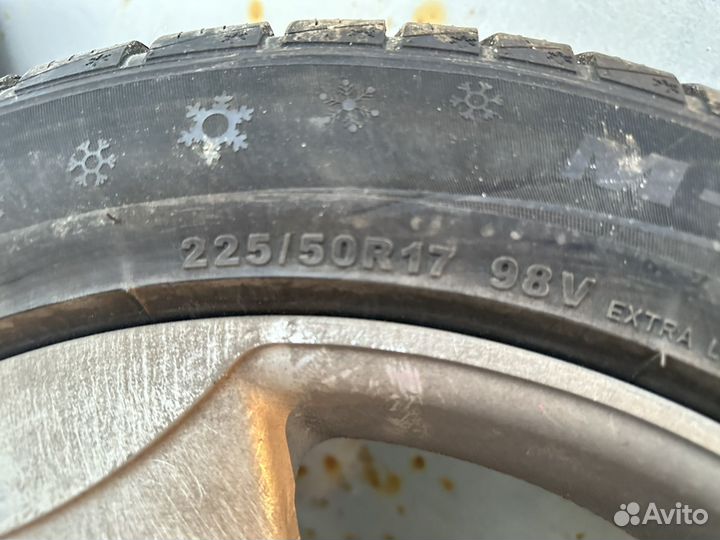 Диски audi a4 b9 с зимней резиной r17