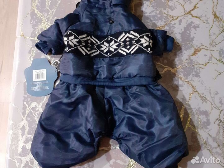 Комбинезон для маленькой собаки зима